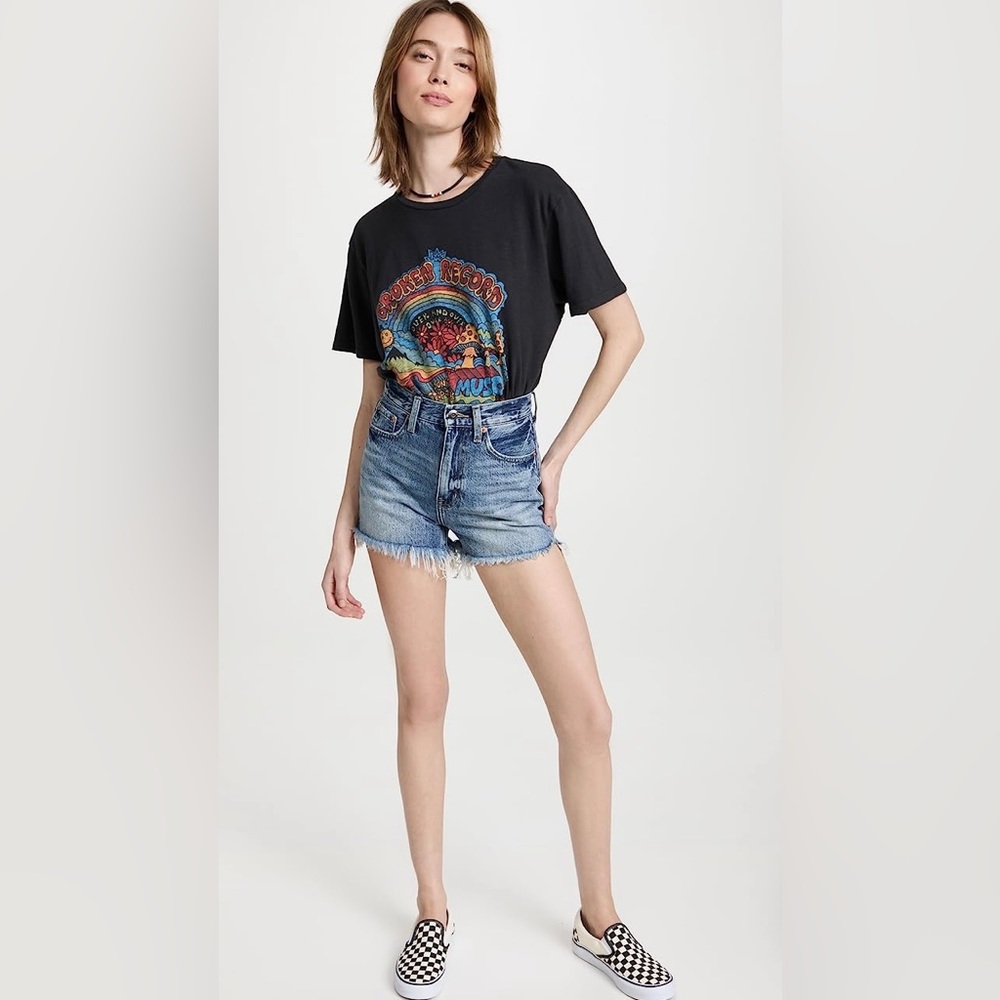 Pistola Denim Maeve Super High Rise Cut Off Shorts
